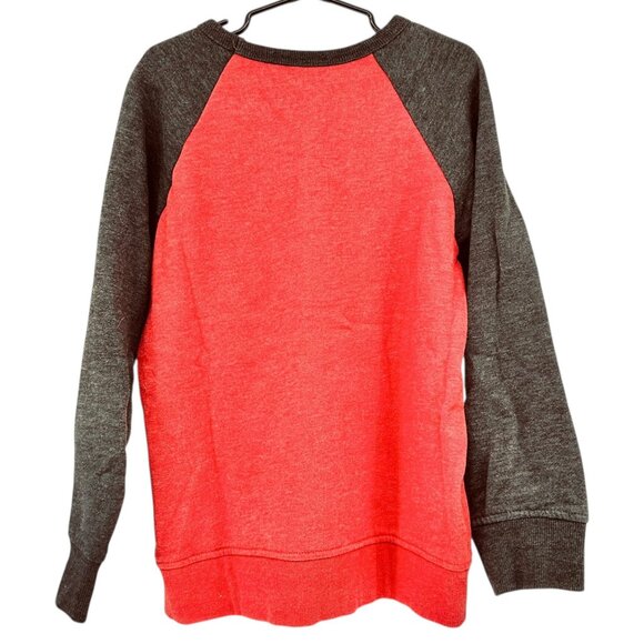 Jumping Beans Hot Wheels Sweatshirts Boys 8 Original Stunt Brand Red Gray Raglan - Picture 3 of 5